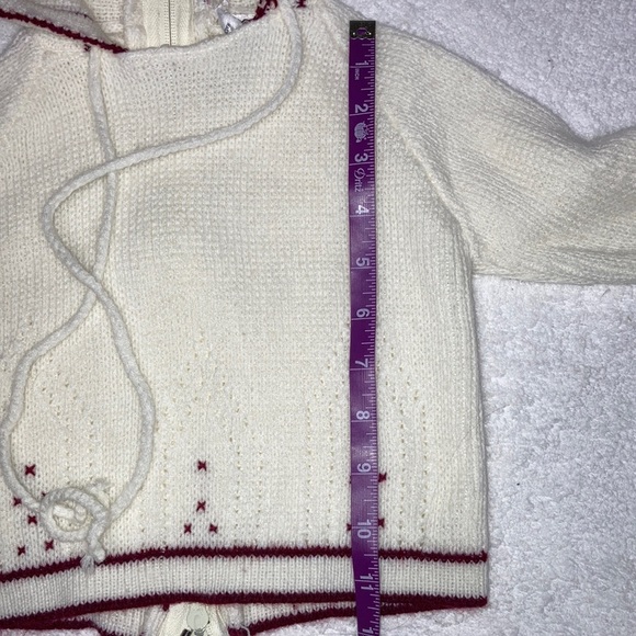 Vintage cuddleups zip back hooded sweater size 12m - Picture 2 of 6